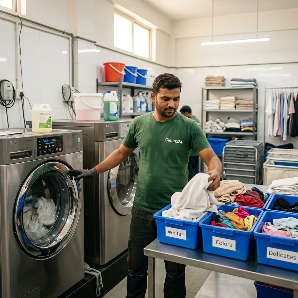 Laundry Service Near Me with Doorstep Pickup — Cleanz24 India