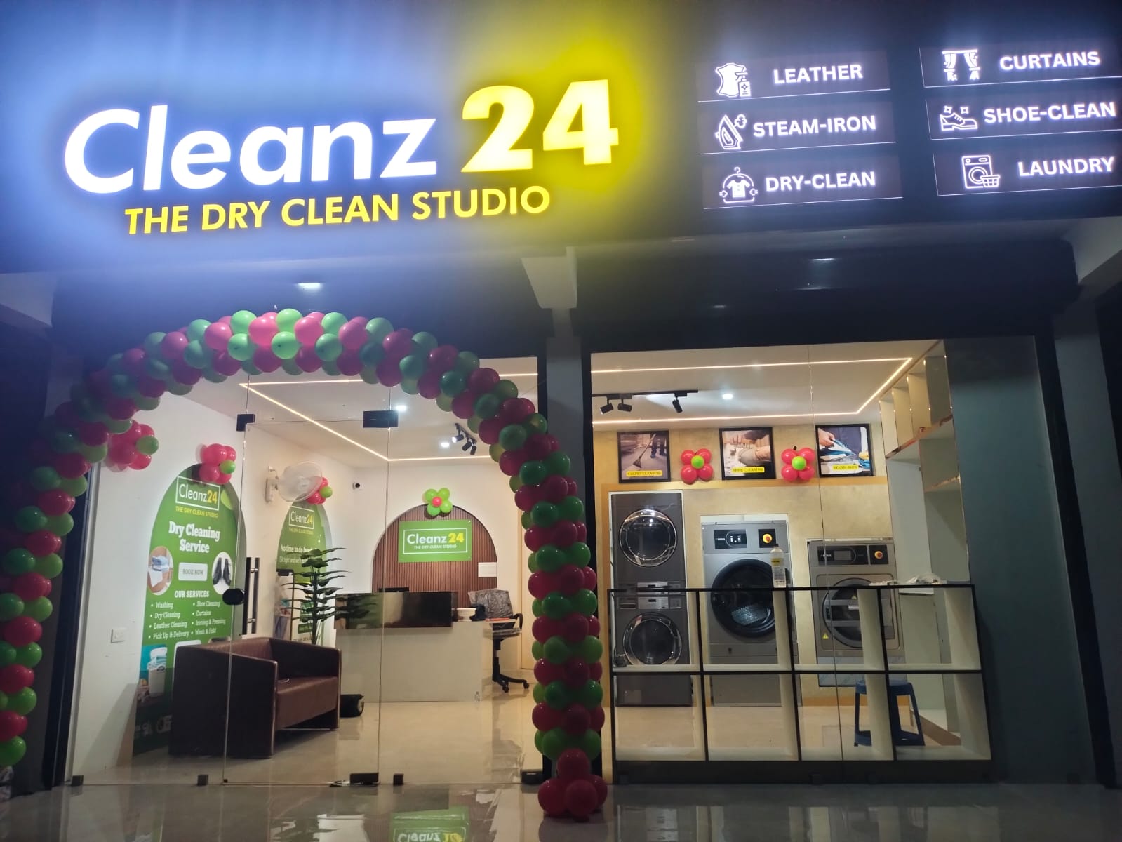 Cleanz24 laundry franchise store interior — store 6